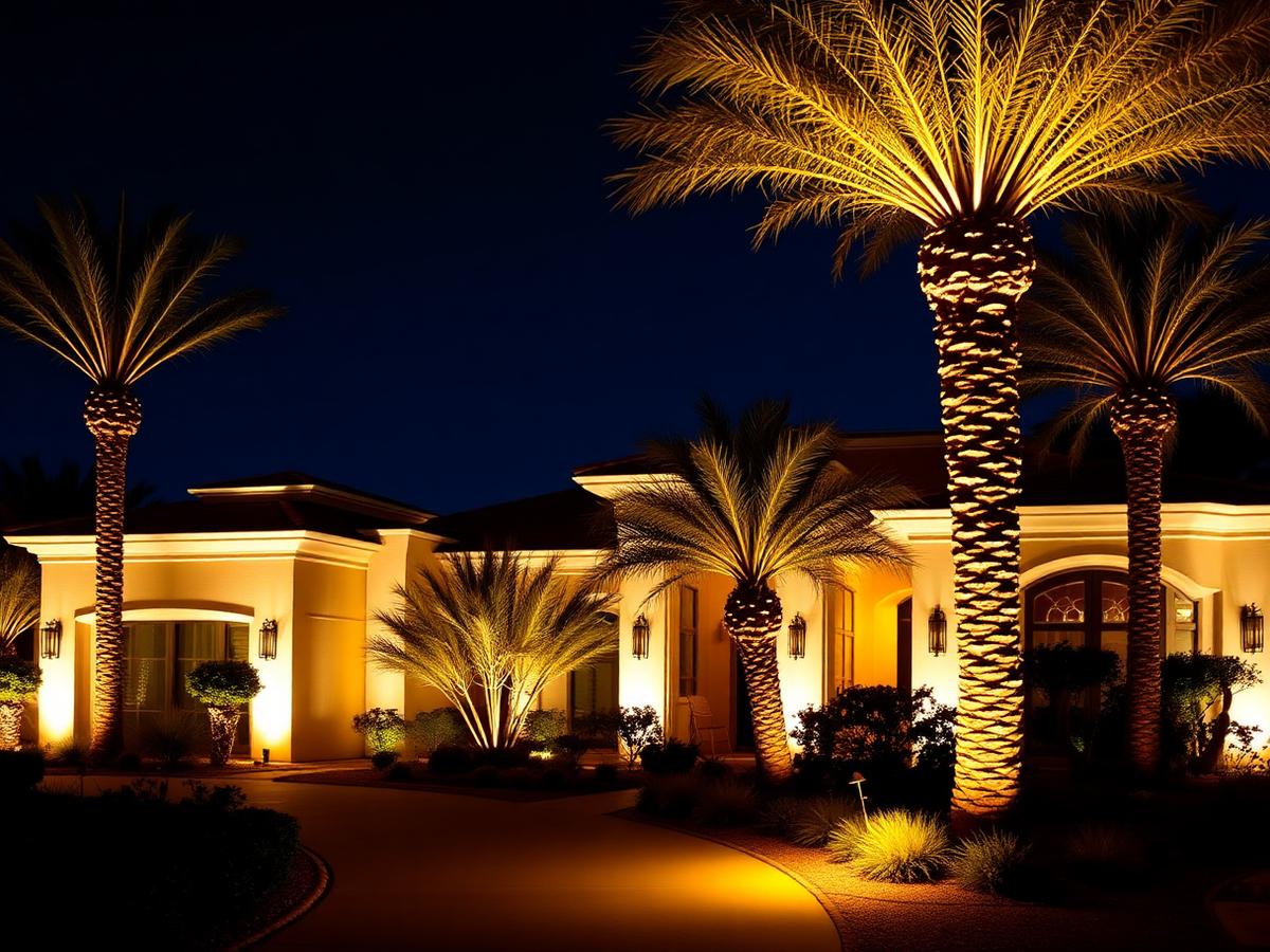 Architectural Uplighting — Lighting project in Anthem Country Club
